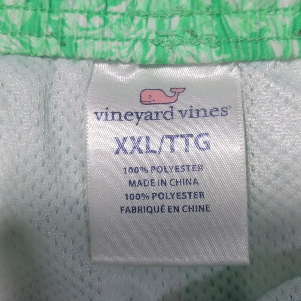 Vineyard Vines‎ Chappy Swim Trunks Mens Size XXL Mesh Brief Palm Tropical 2XL